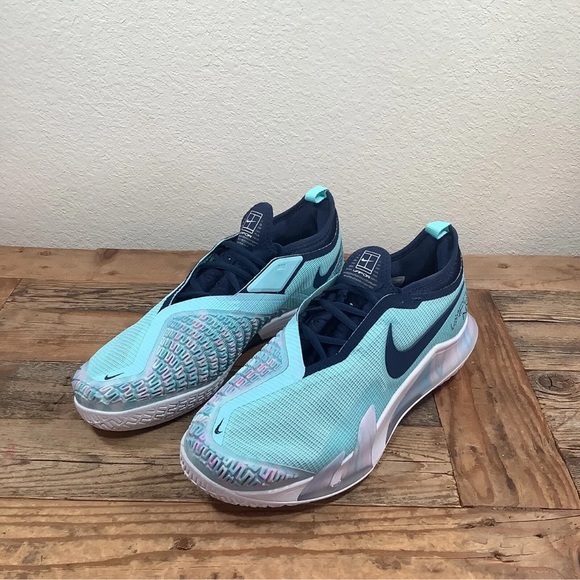 Nike Court React Vapor NXT Tennis Shoes Womens 10 Glacier Ice Navy CV0742-402 - Picture 1 of 7